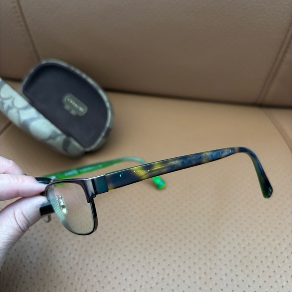 Coach Signature Pattern Glasses Case - Picture 5 of 6